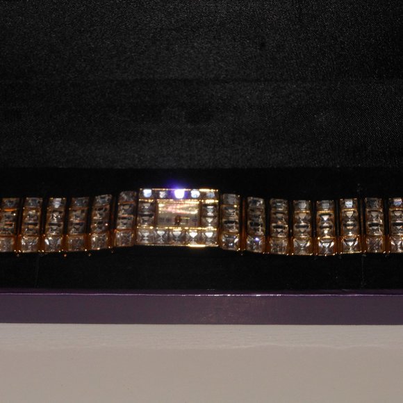 Suzanne Somers Crystal Embellished Quartz Watch